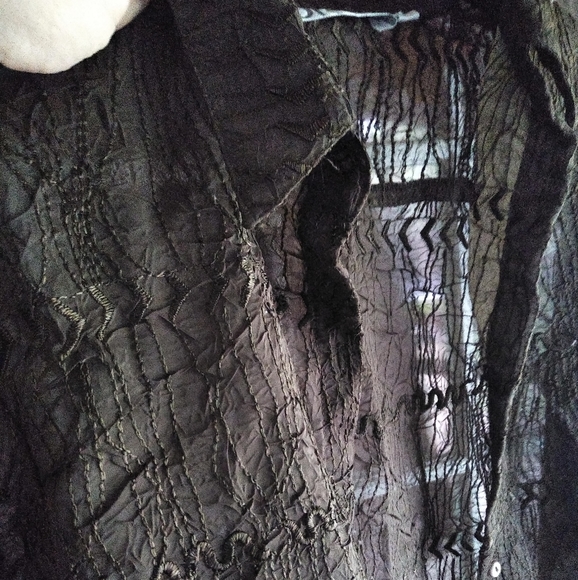 Was💲8! 🎉5/$20Dressbarn embroidered chiffon button down - Picture 6 of 9